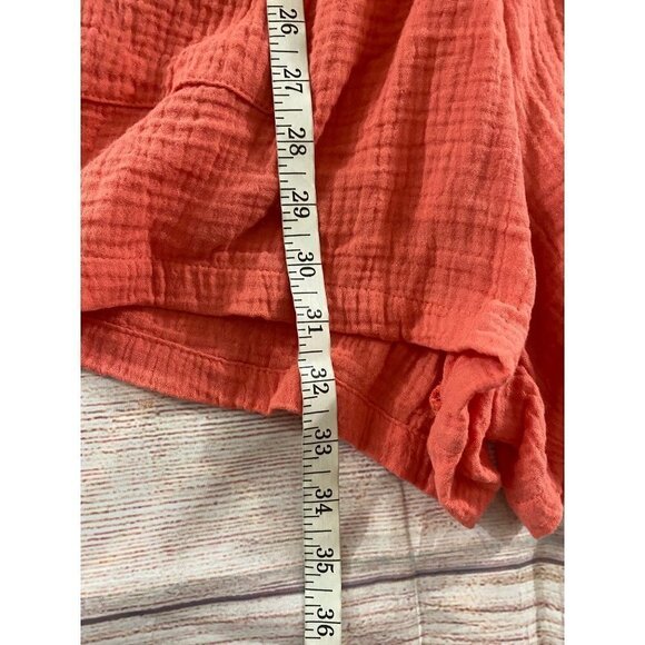 Knox Rose Women's Casual Coral Bohemian Romper - Small - Picture 4 of 13